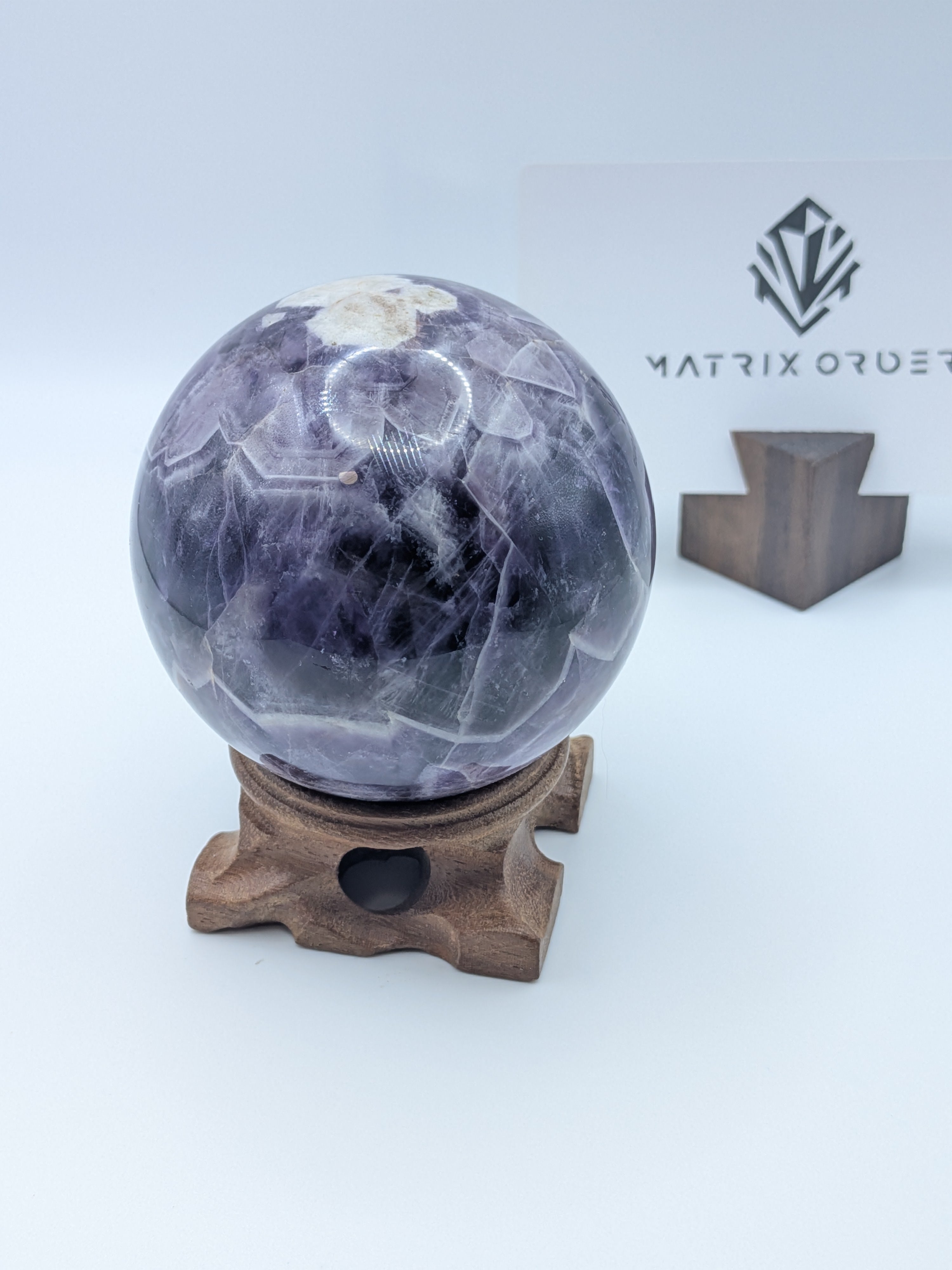 Purple Amethyst Sphere with Natural pattern