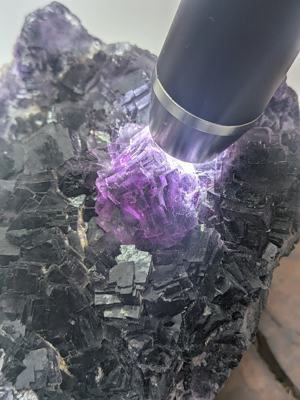 Phantom Fluorite with Stepped Cubic Crystals – Inner Mongolia, China | 1.2 kg