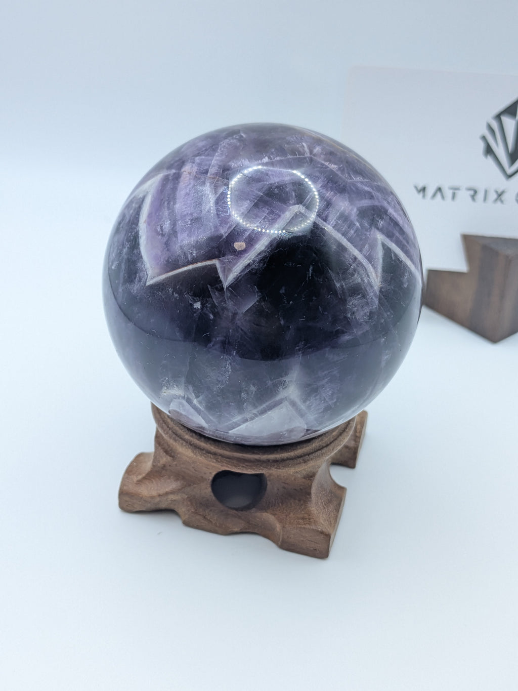 Purple Amethyst Sphere with Natural pattern