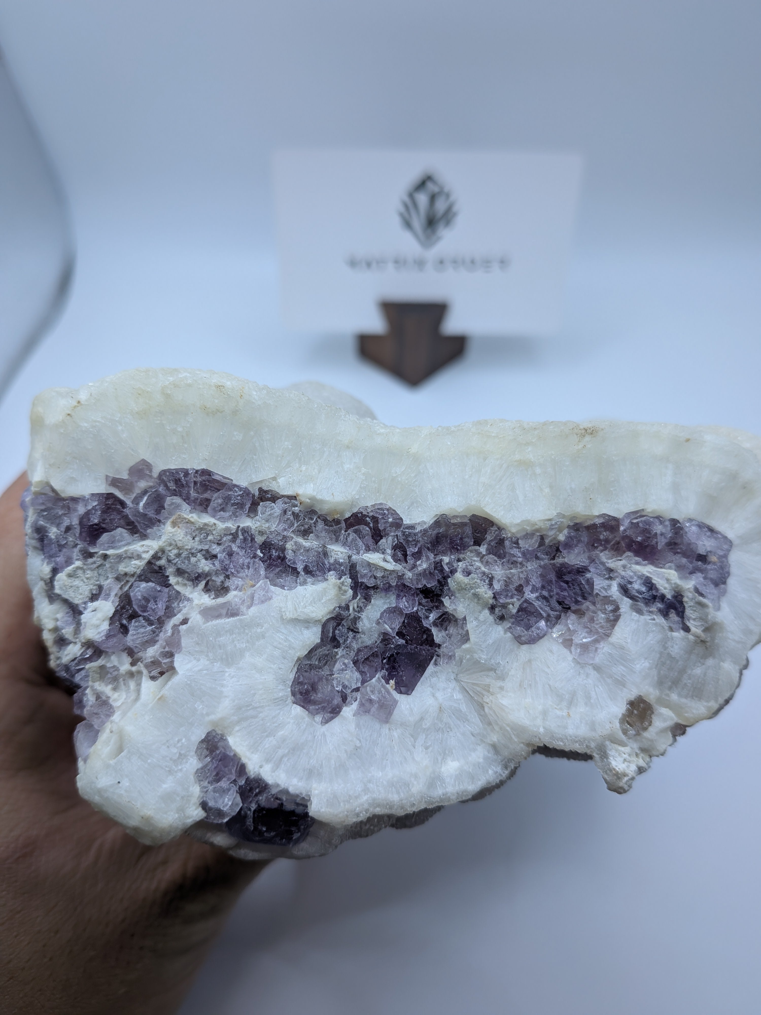 De’an Purple Fluorite with Druzy Quartz – 1.2 kg