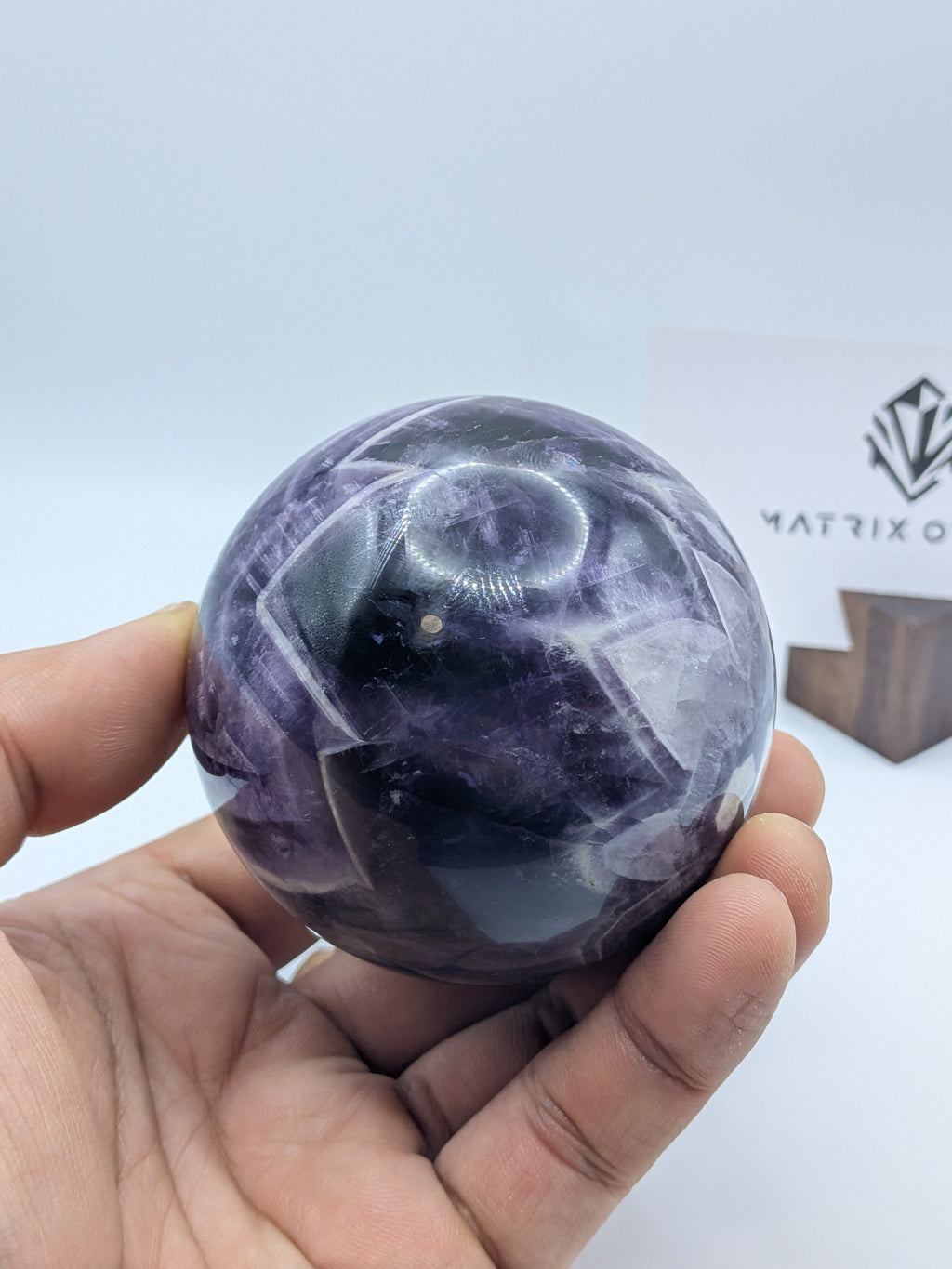 Purple Amethyst Sphere with Natural pattern