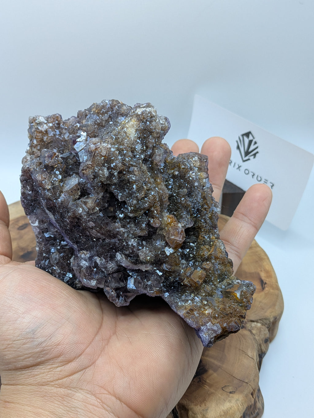 Inner Mongolia Fluorite – Double-Sided Cubic & Secondary Growth | 870g