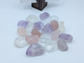 Mixed Raw Quartz – Clear, Rose & Amethyst | 100g