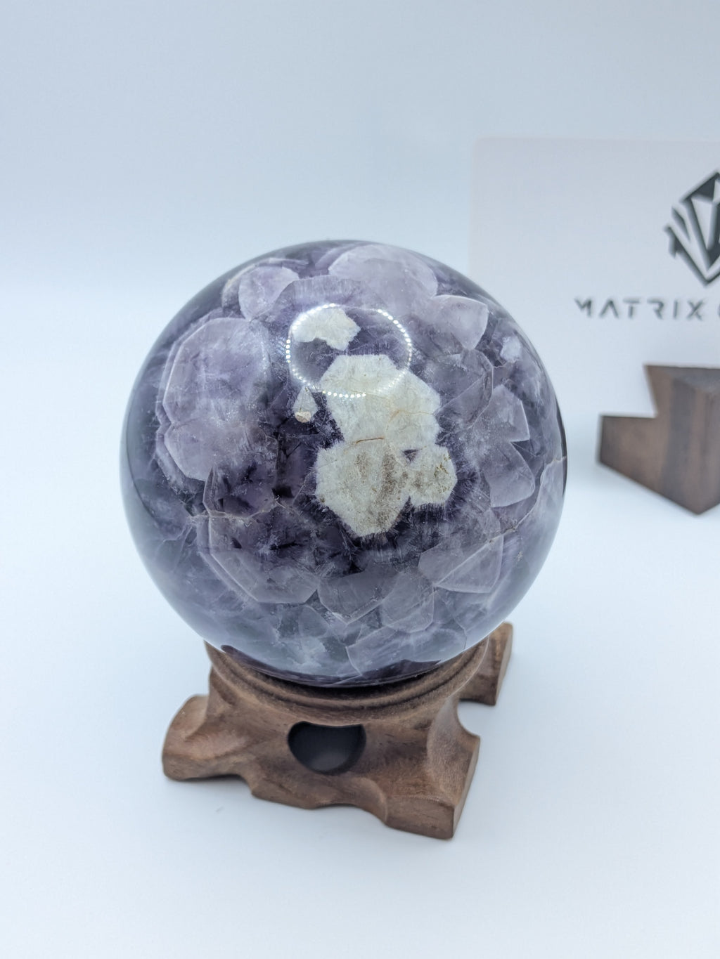 Purple Amethyst Sphere with Natural pattern